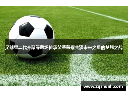 足球星二代齐聚绿茵场传承父辈荣耀共演未来之星的梦想之战